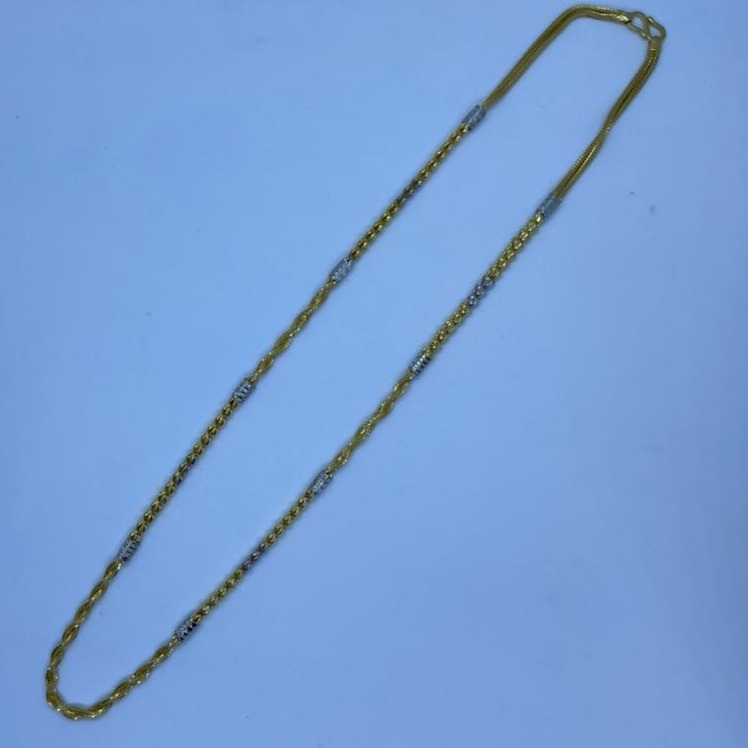 22KT Gold Everstylish Design Hallmark  Pipe Chain