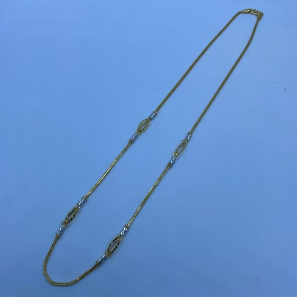 916 Gold New Stylish Pipe Hallmark Chain