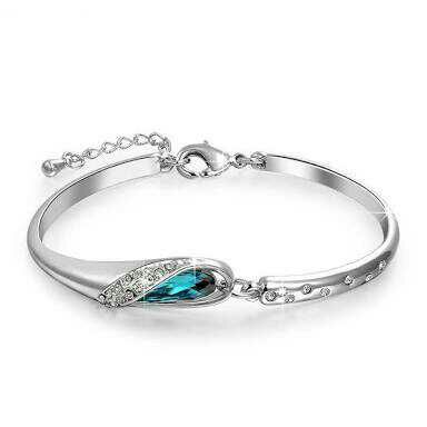 Silver Trendy Modern Bracelets ( Lucky )