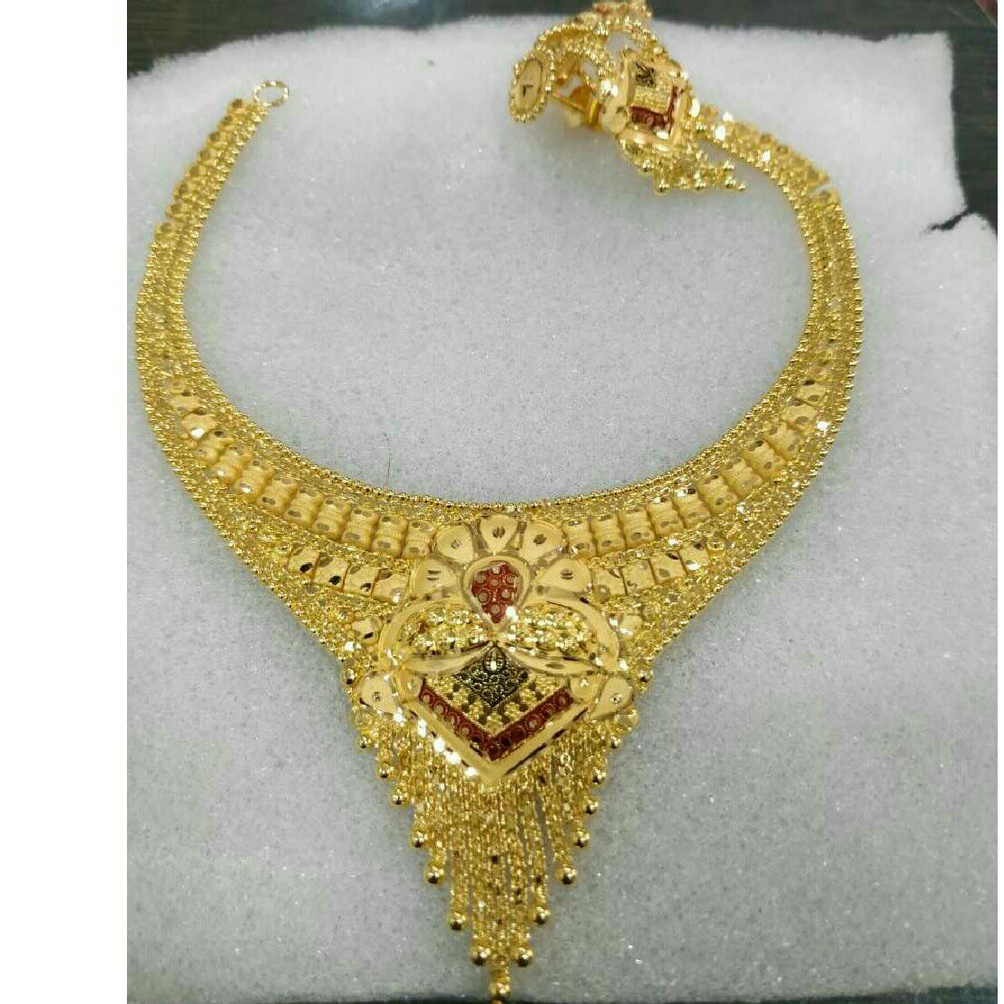 22K / 916 Yellow Gold Ladies Necklace Set