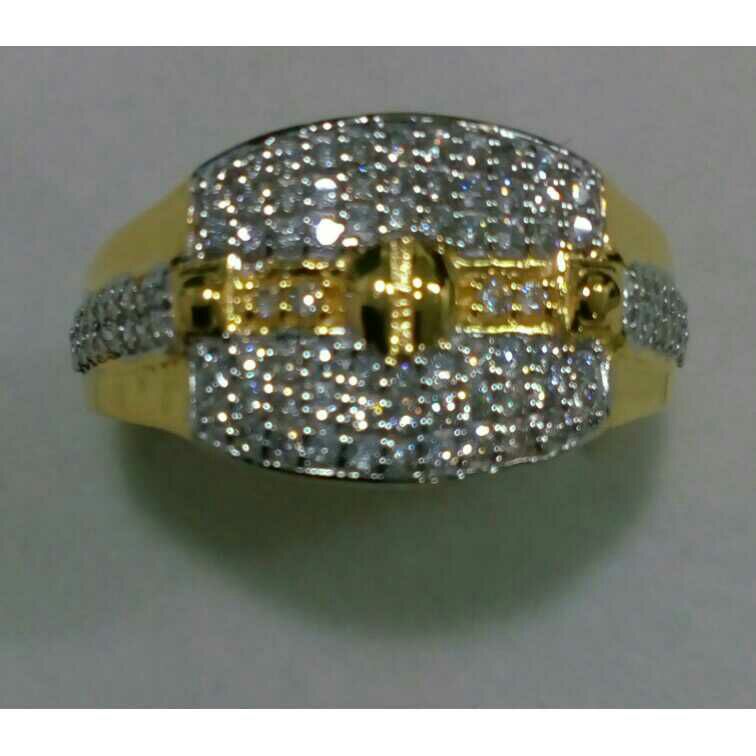 22K / 916 Gold Gents Stylish CZ Ring