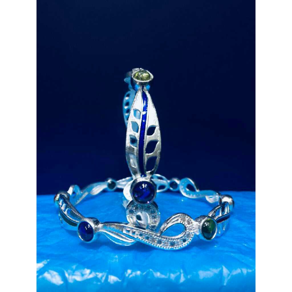 Silver Micro Fancy Bangles