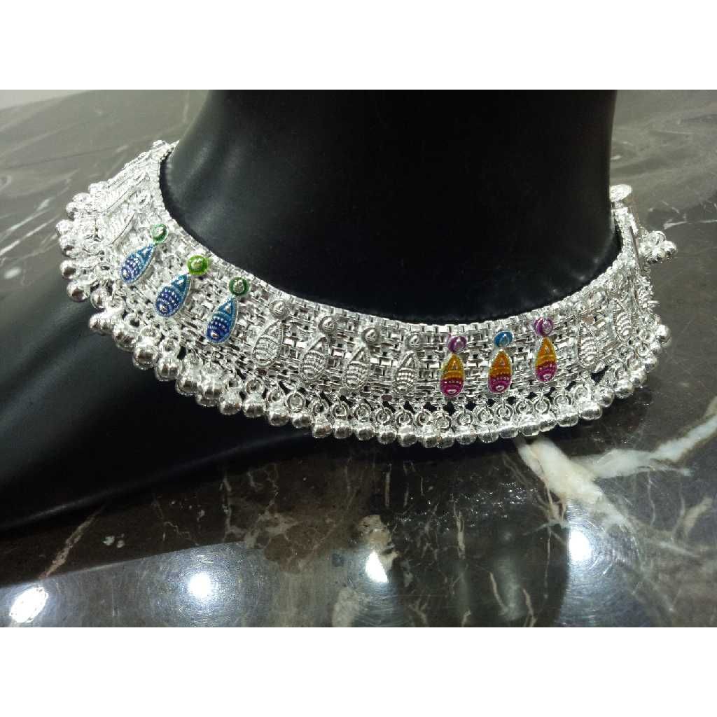 Attractive Silver Agra   Payal