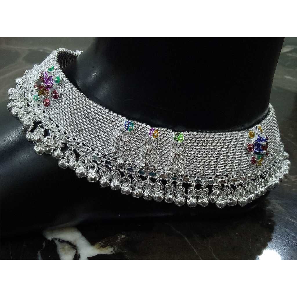 Broad Agra Silver Gugri  Payal