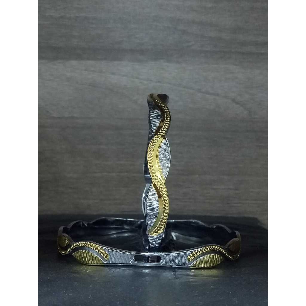 Stylish Silver CNC Bangle