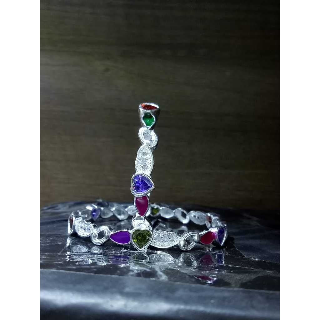 Silver Stylish Ladies Bangles
