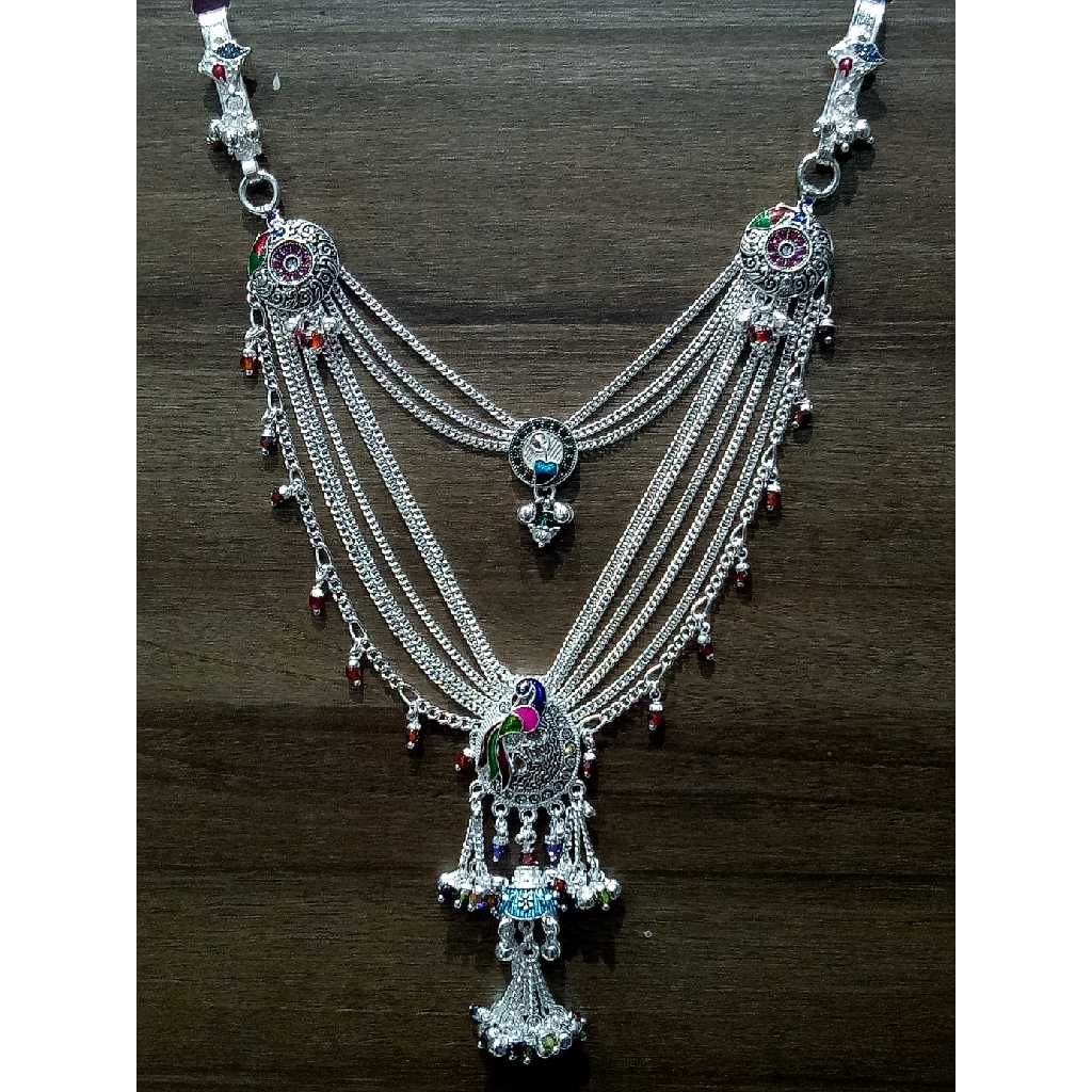 Silver Multi Layer Heavy Ladies Juda