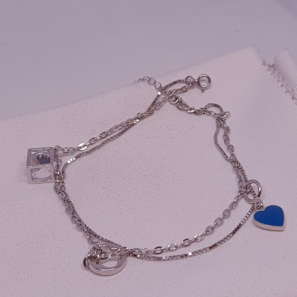 silver fancy tree design fancy anklets