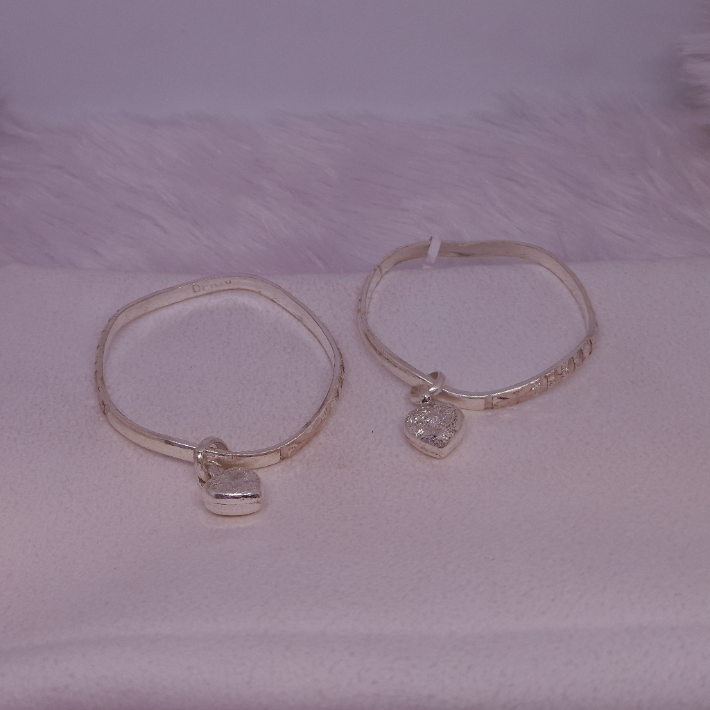 Silver Heart kada For Baby