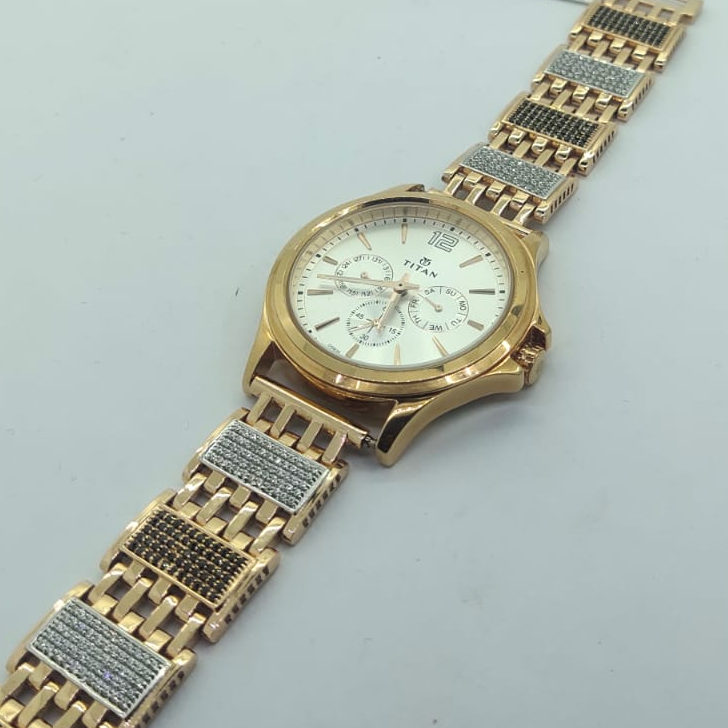 Titan Rose gold Diamond Watch
