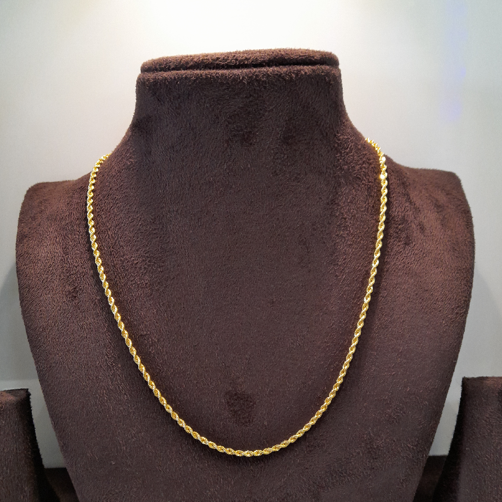 22k Plain Gold chain