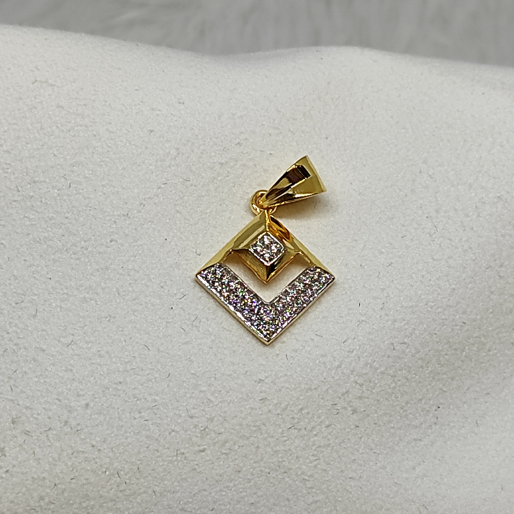 gold  Square design pendant