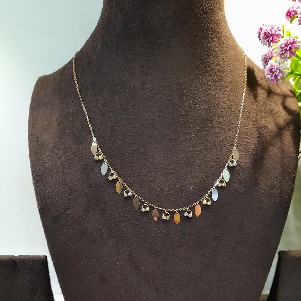 18k gold leave design Tanmaniya chain