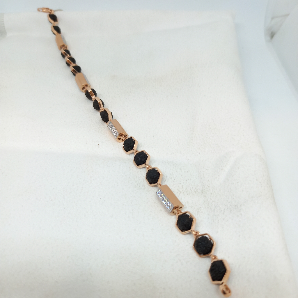 18kt rose gold gens bracelet