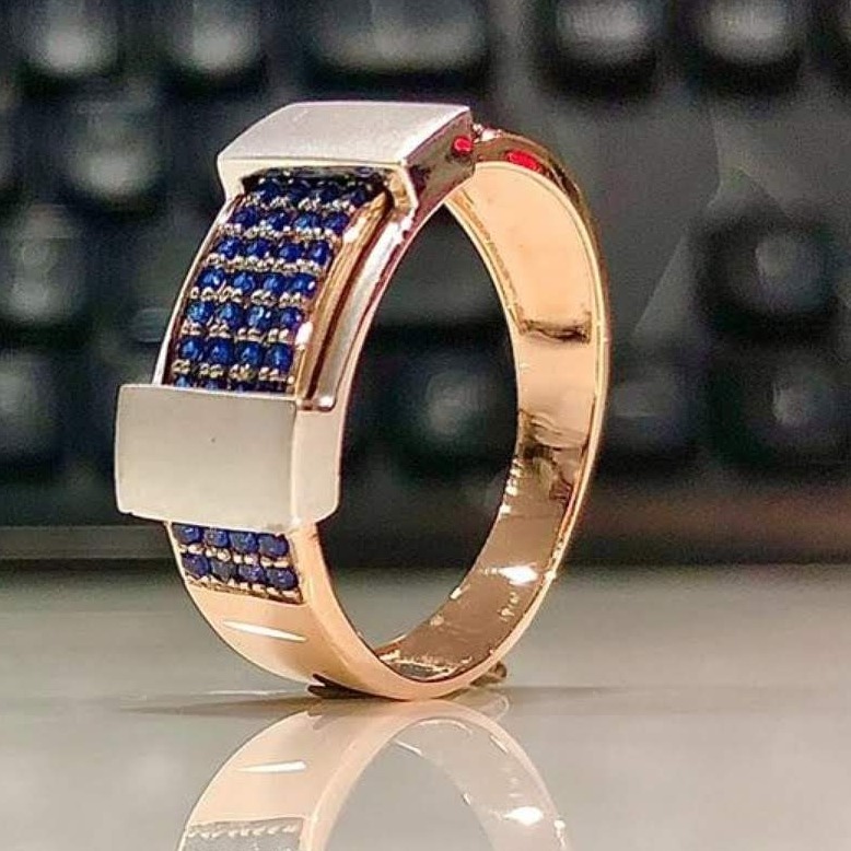 18KT Rose Gold Elegant Design Hallmark Ring