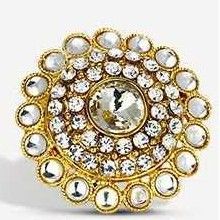 Artificial Round Stone Ring