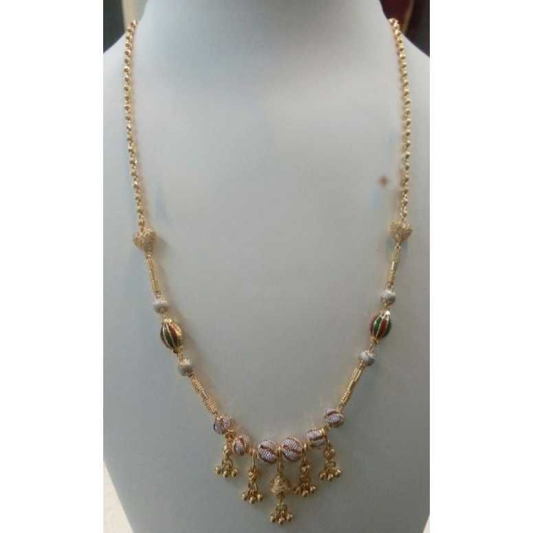 916 Gold Designer Vertical Mala