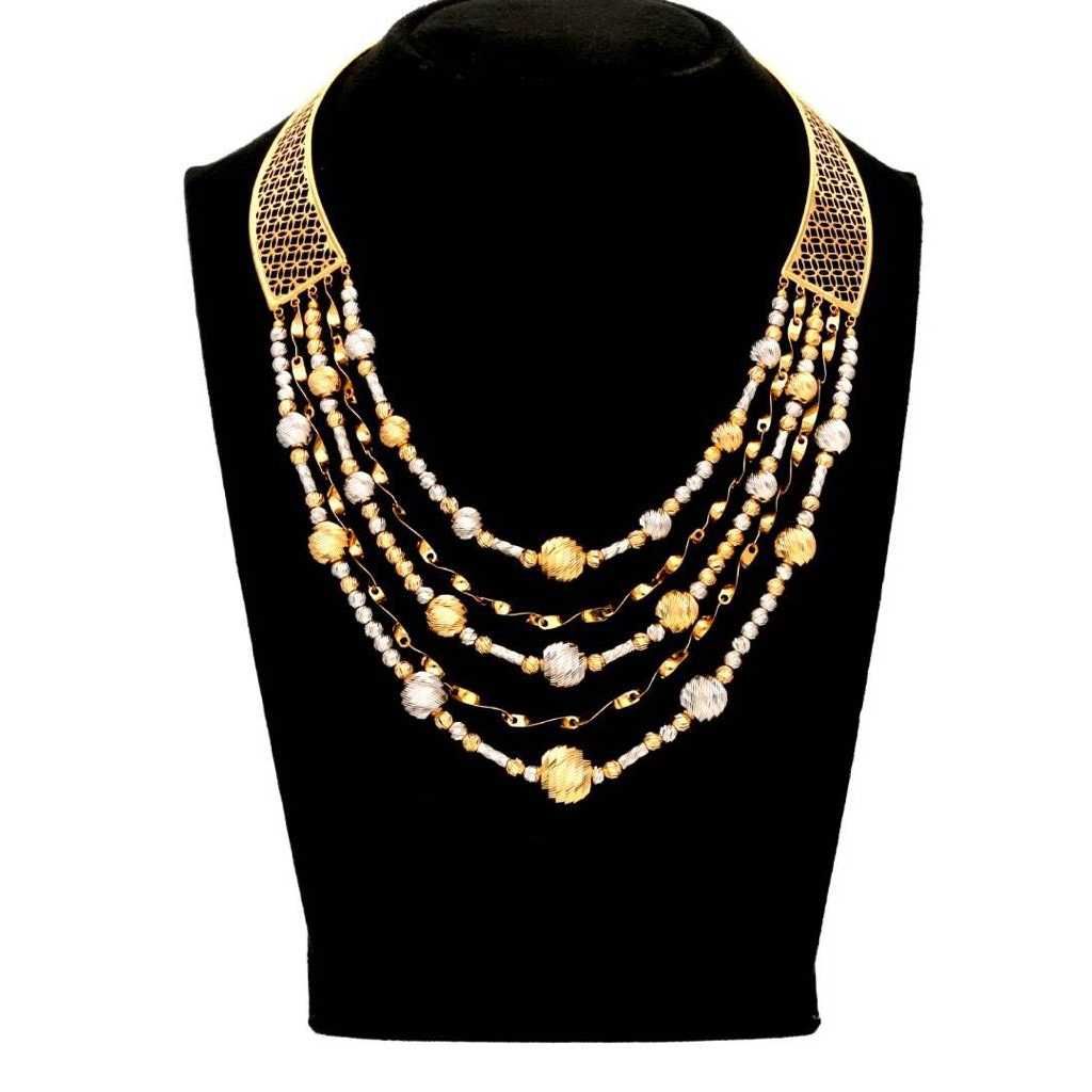 22K / 916 Gold Indian Designer Vertical Mala