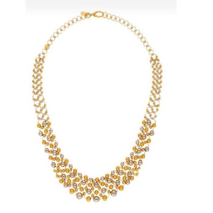916 Gold Ladies Vertical Charming Mala
