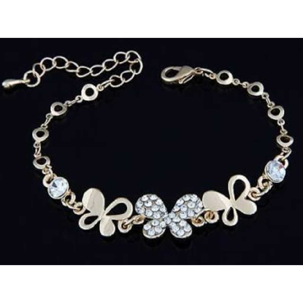 Silver Indian Ladies Butterfly Bracelet