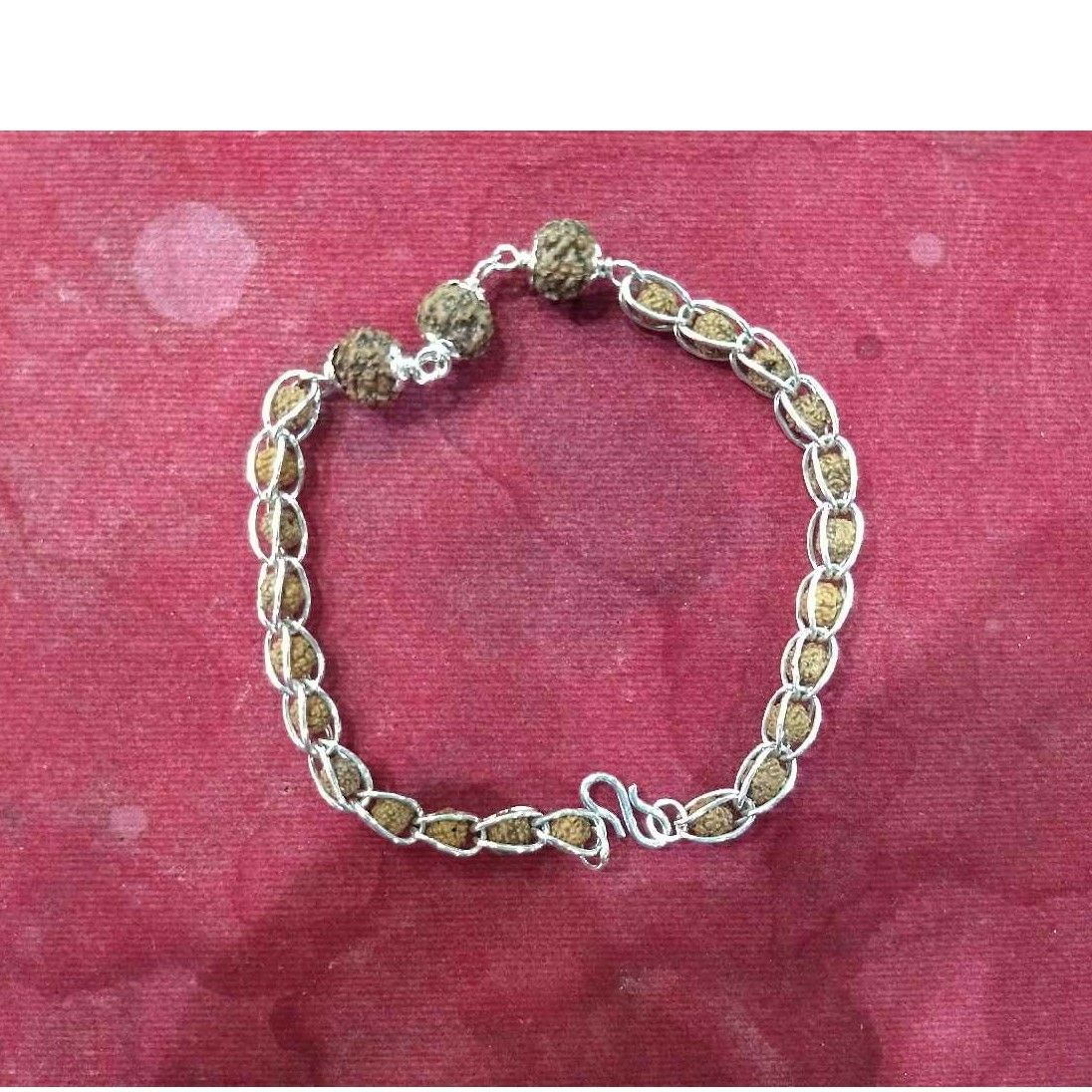 Silver Rudraksh Indian Bracelet