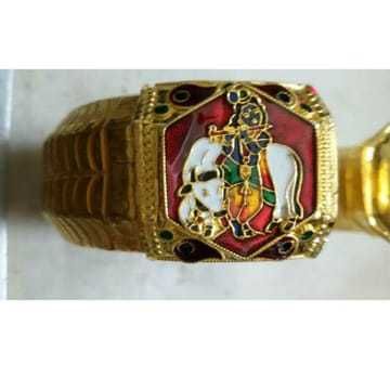 916 Gold Trendy Bharwadi Kadla