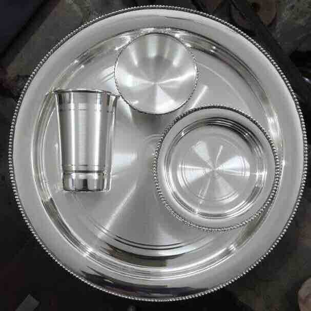 950 Silver Indian Traditional Dinner set