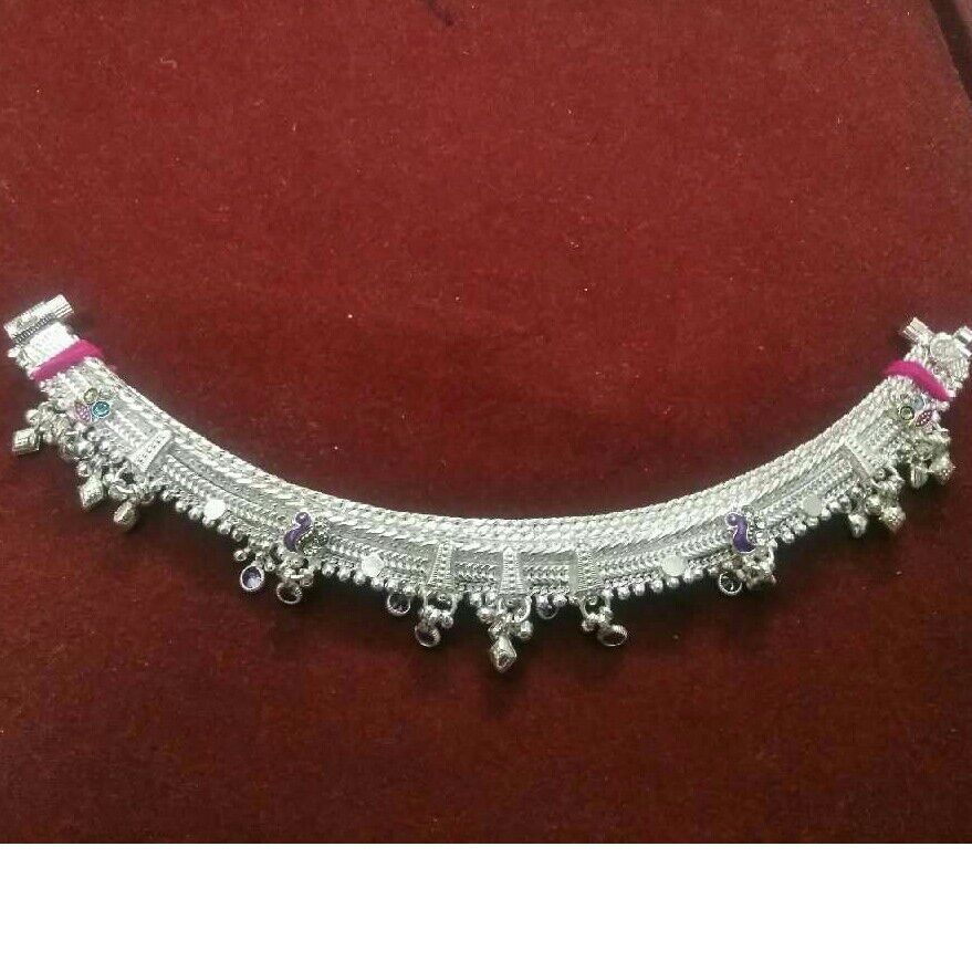 Modern Stylish Silver Payal