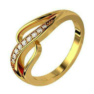 Gold Designer Stone Ring