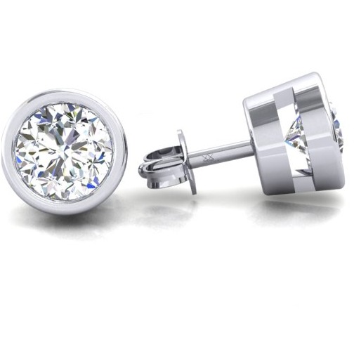 925 Silver Shine round zircon studs