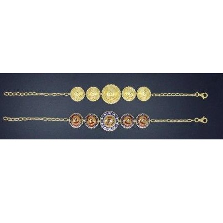 916 GOLD MEENA TRADITIONAL BRACELET