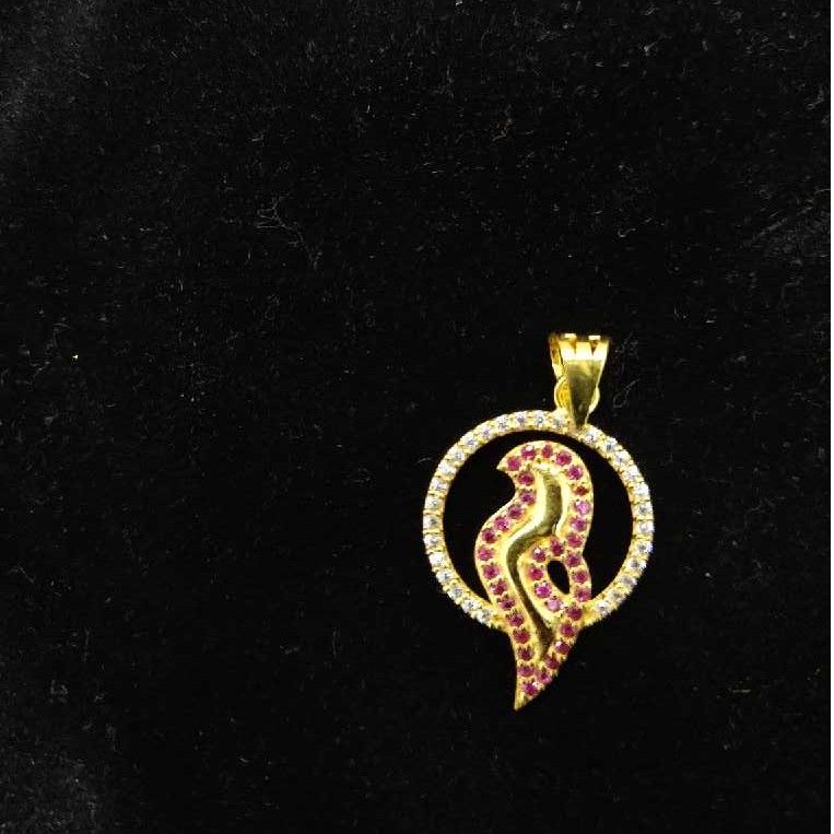 Gold Bird Shape Trendy Pendant