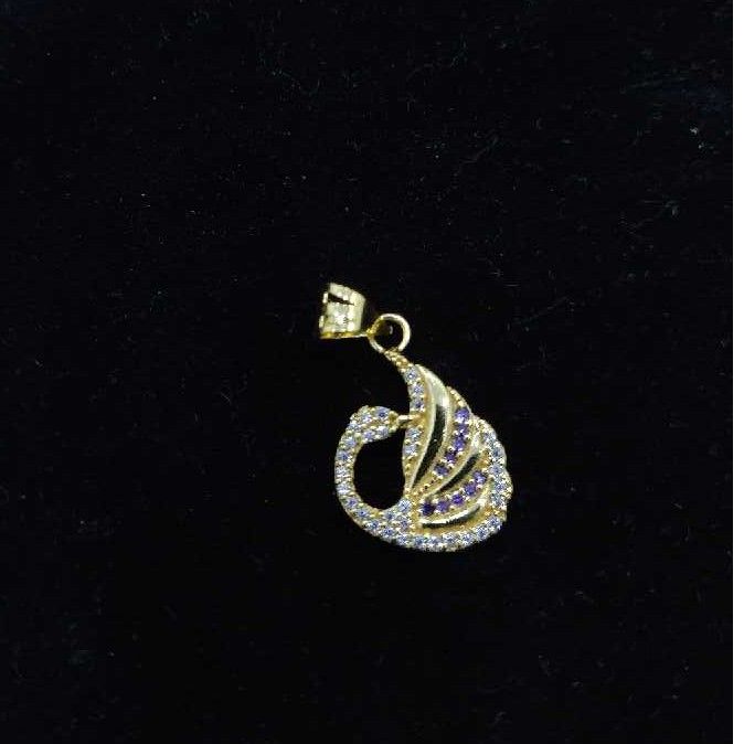 18KT Gold Peacock Shape Pendant