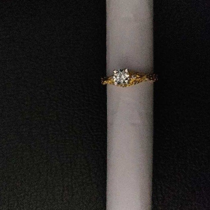 Designer 22KT Gold Diamond Ladies Ring