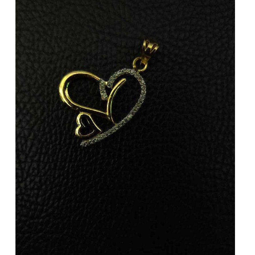 Heart Shape Modern Gold Ladies Pendant