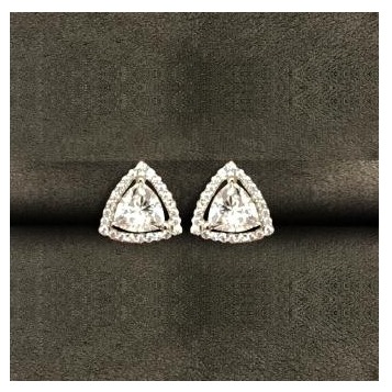 Modern 9KT Swarovski Ladies Earring