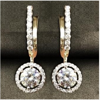 Designer 9KT Swarovski Long Earring