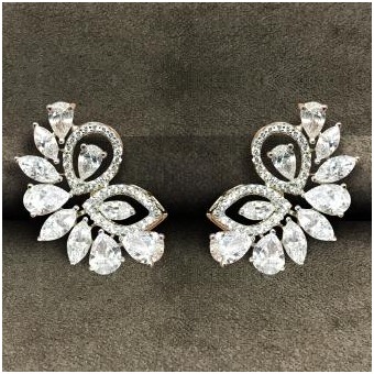 Plain White Swarovski Attractive Ladies Earring