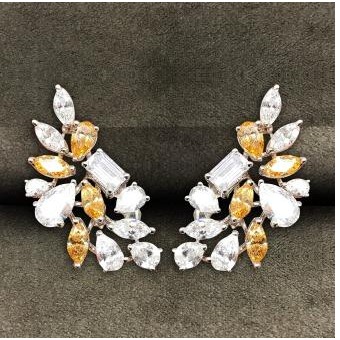 Modern 9KT Swarovski Ladies Earring