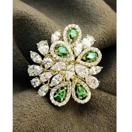 Antique 9KT Swarovski Ladies Ring