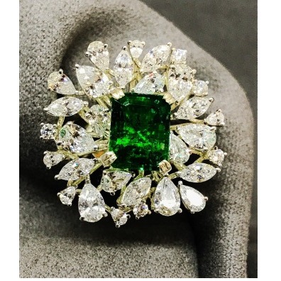 9KT Designer Swarovski Ladies Ring