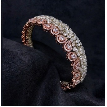 9 Carat Swarovski Leaf Shape Ladies Bracelet