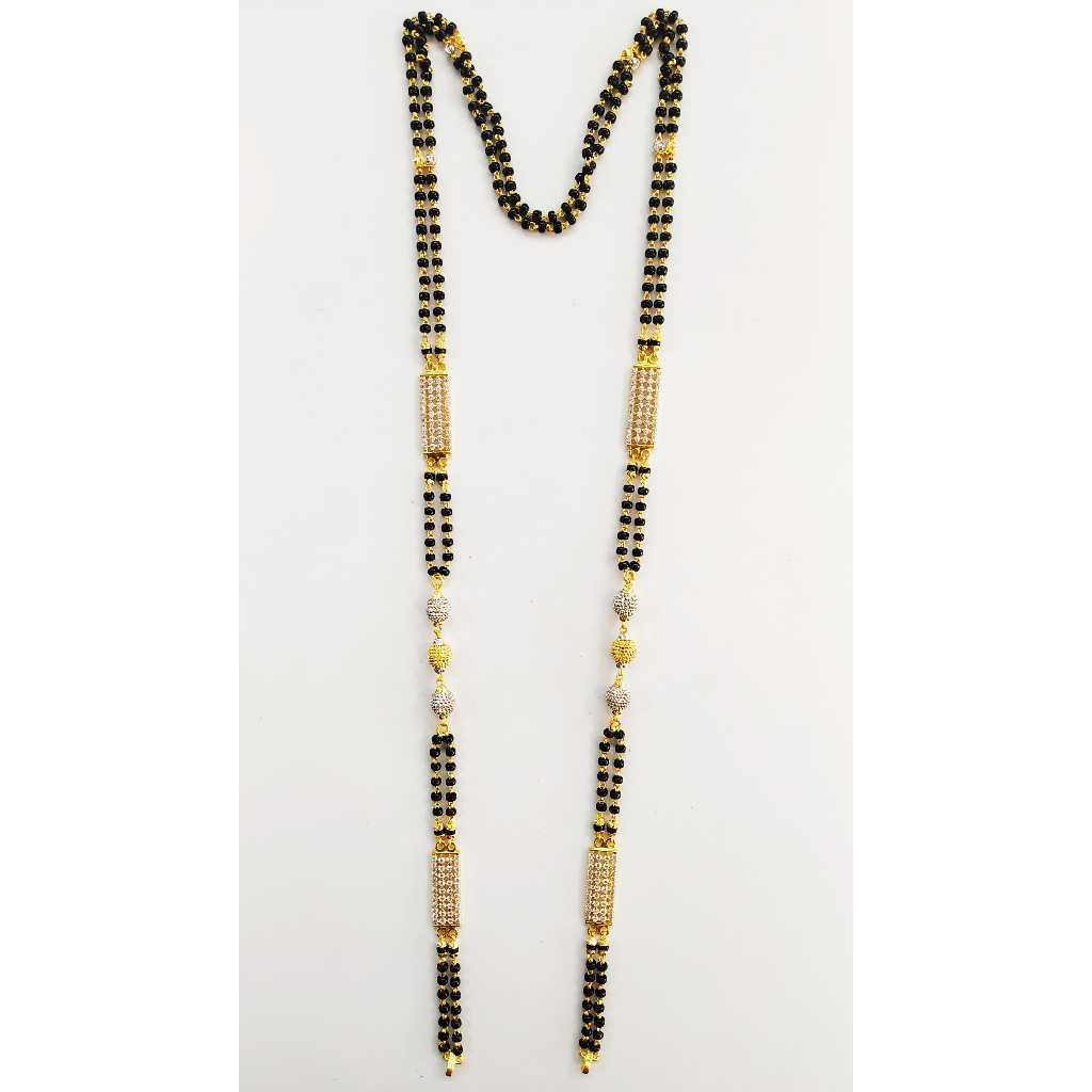 22k Gold Cz Designer Long Mangalsutra DVJ-026