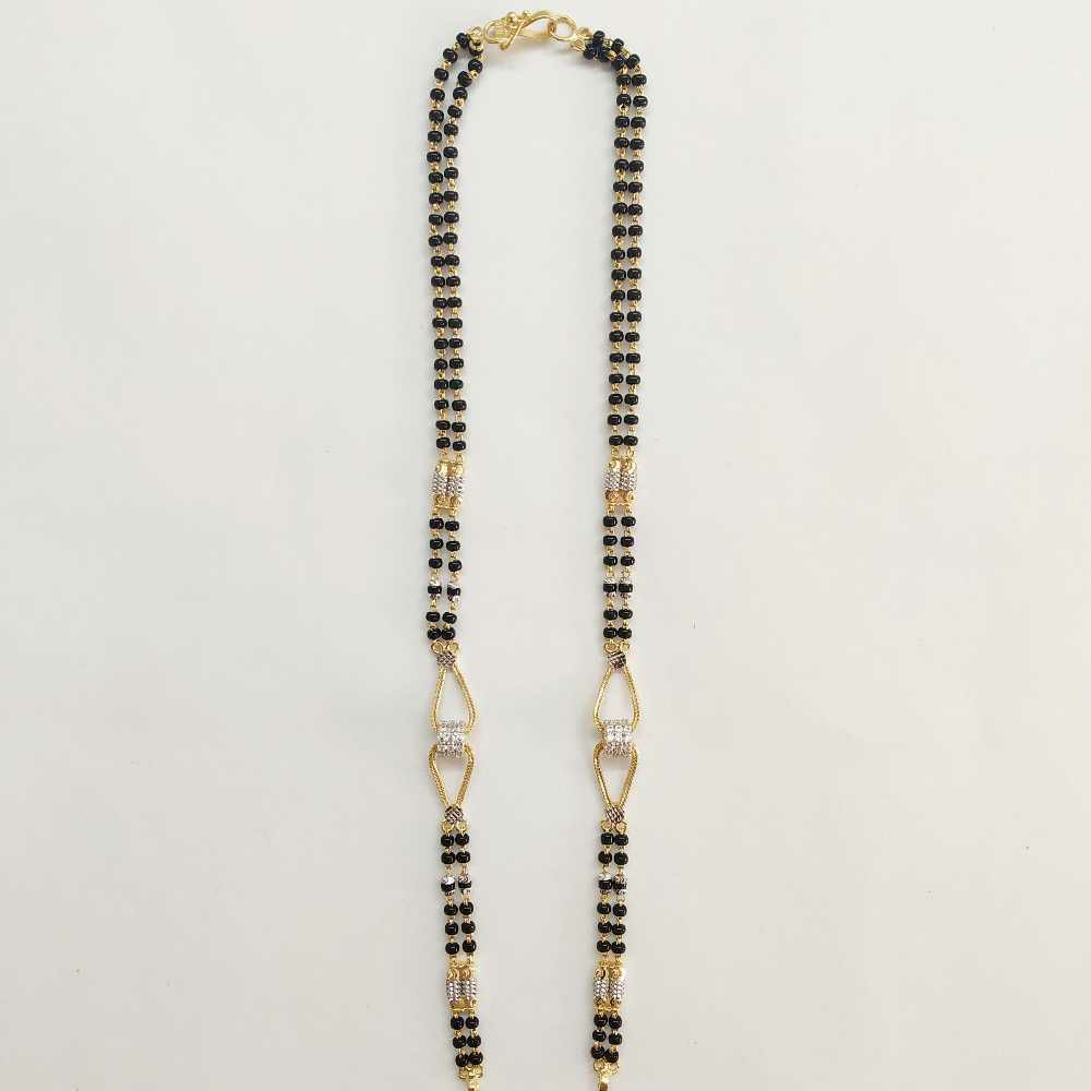 22k Gold Fancy Double Line Mangalsutra DVJ-003