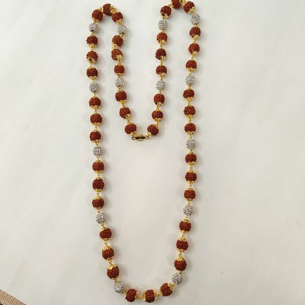 22k gold  antique rudraskh mala