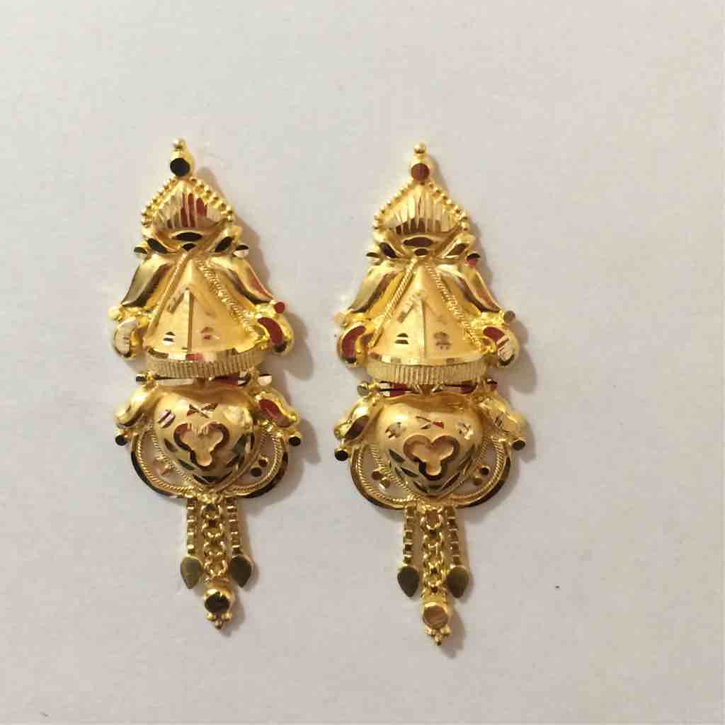 22KT Gold Handmade Earring