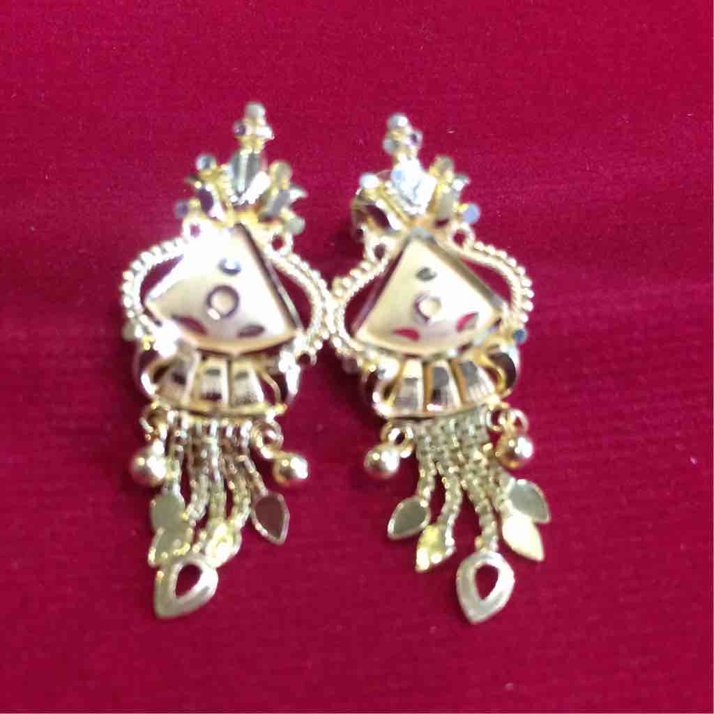 Modern 916 Gold Ladies Earring