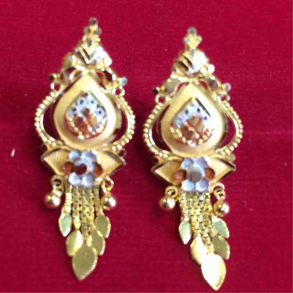 Leaf Shape 22KT Gold Earring