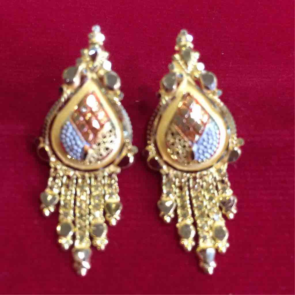 22k/916 Designer Gold Butti For Ladies