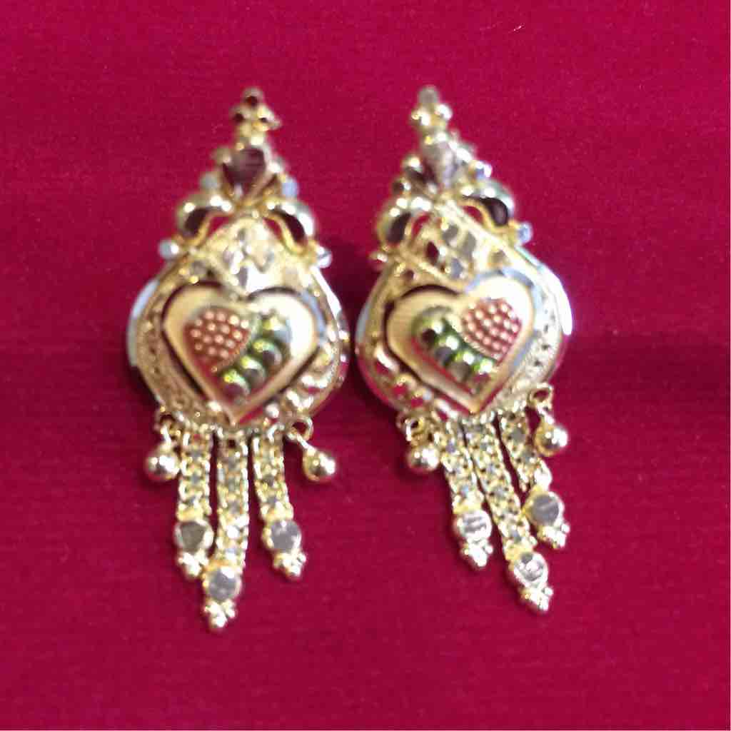 22kt Gold Stylish Earrings